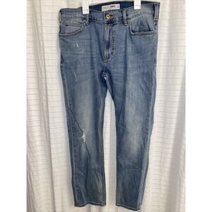 lee jeans men Slim Fit Tapered Leg 34x30 Distressed school casual pants